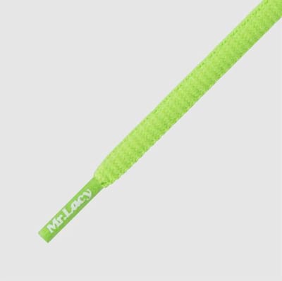 Mr. Lacy - Schoenveters - Veters - Runnies - Rond - Neon Green - Waterafstotend - veterlengte120 cm
