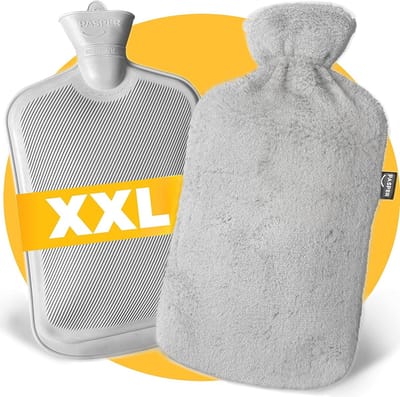 XXL warmwaterkruik 3.5L – Perfect voor 8 uur warmte