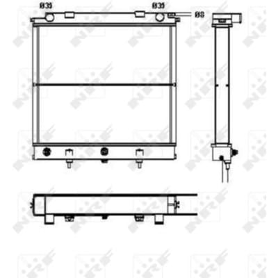 Radiator, motorkoeling NRF 52129