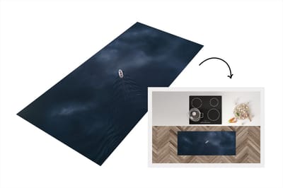 Keukenloper - Loper keuken - Boot - Zee - Water - 120x50 cm - Keukenloper vinyl