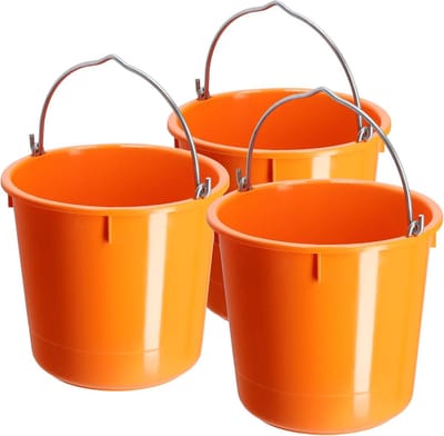 Robuuste Bouwemmer met Handvat - Voor Mortel, Zand en Water