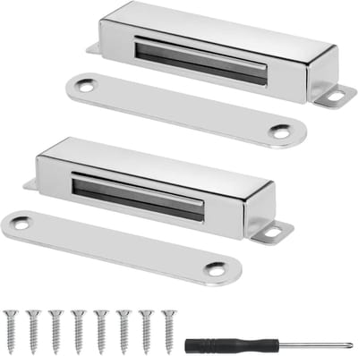 2 Pieces Magnetic Closers - Magnet voor Kastdeuren - Sterke Magneten voor Deuren en Laden