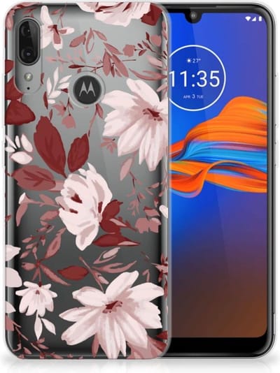 Hoesje maken Motorola Moto E6 Plus Watercolor Flowers
