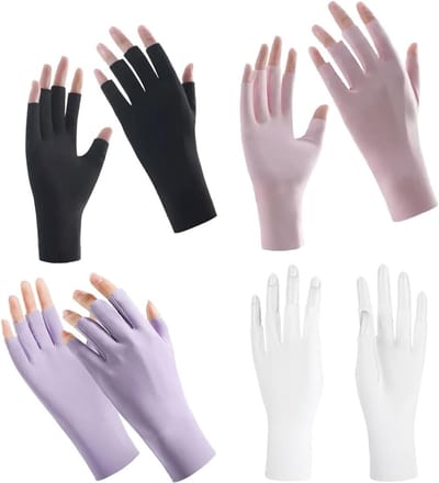 Vingerloze handschoenen met zonbescherming voor vrouwen, perfect voor autorijden, fietsen en buitenactiviteiten, stijlvol en comfortabel voor elke gelegenheid