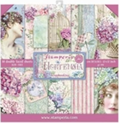 Stamperia Hortensia 12x12 Inch Paper Pack (SBBL72)