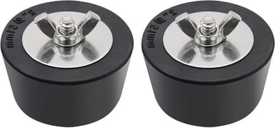 Rubberen Zwembadplug - Winterplug Anti-Expansie - Zwembad Winterklaar Maken - Roestvrijstalen Schroefbouten - 2 Inch - Zwart