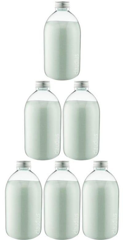 Scrubzout Eucalyptus - 650 gram - Fles met aluminium dop - set van 6 stuks - Hydraterende Lichaamsscrub