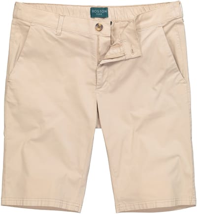 Boston Park - Heren - Chino-Bermuda buikvriendelijk straight fit - Lichtbeige - Maat 66
