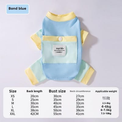 Hond Zomer Zonnebrand Vierpotige Kleding Koeling en Hitteberoerte Bescherming Koel Zonnebrand Kleding Middelgrote en Kleine Hond Buiten Huisdier Kleding S