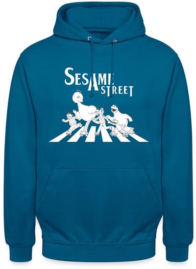 Sesamstraat Parodie Op Abbey Road Hoodie Unisex