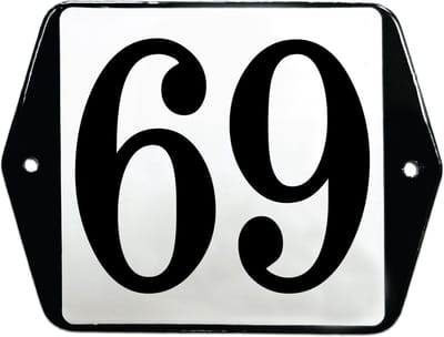 Emaille huisummer model oor - 69