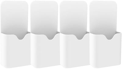 Dailygoods- Markerhouder Magnetisch - Set van 4 Stuks - Droog Uitwisbaar - Opbergorganizer - ABS-Materiaal - Compact en Duurzaam - Opbergdoos