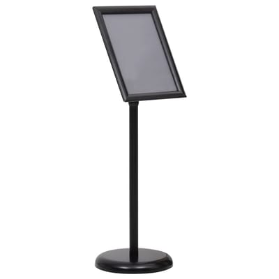vidaXL - Posterstandaard - A4 - aluminiumlegering - zwart