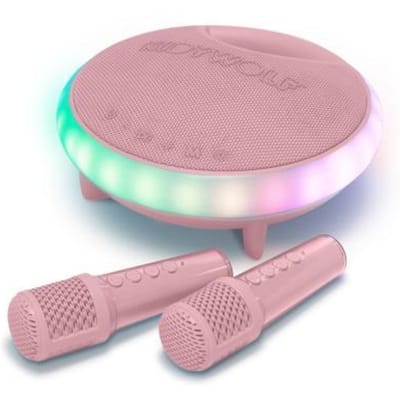 Kidywolf Kidykaraoke met 2 Microfoons Radio's, speakers en muziekspelers