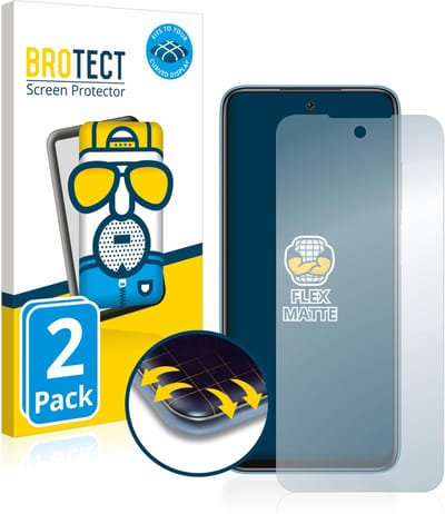 BROTECT - Screenprotector voor Xiaomi Redmi 10 (2022) - Folie Beschermfolie matte volledig dekking 2 Stuks