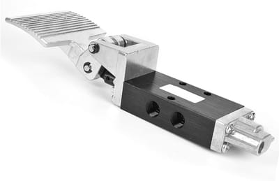 Pneumatische Klep - Voetklep - Persluchtregeling - Handsfree Bediening - G1/4 Inch - Aluminium