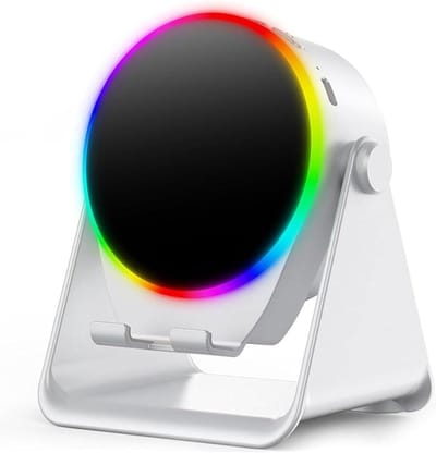 Draaibare Luidsprekerstandaard - Telefoonhouder Gadget - Muziek Kijken - 4-in-1 Multifunctioneel - 360 Graden - Wit