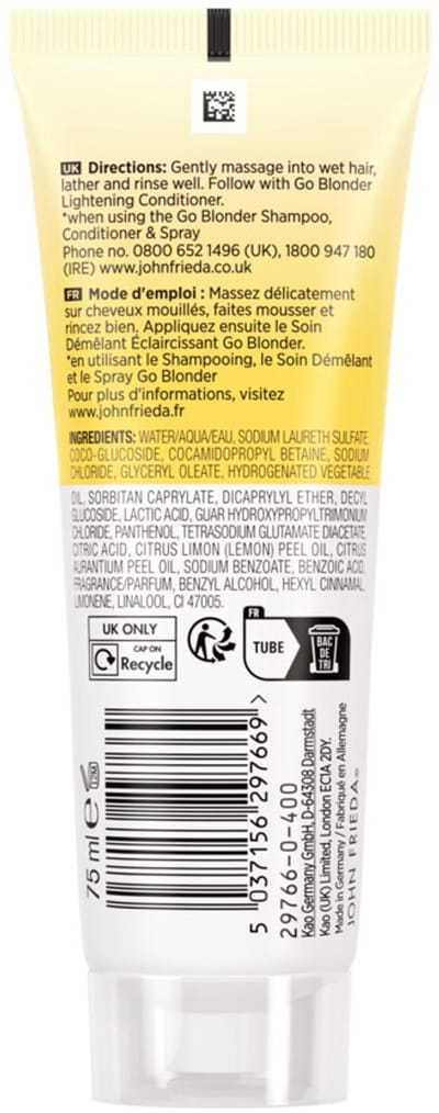 John Frieda Go Blonder Shampoo - 75 ml