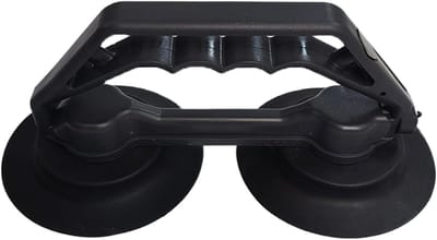 Zuignap voor glas - Dubbele klauw lifter - Zware objecten verplaatsen - Ergonomisch handvat - Enkele kenmerken - Zwart