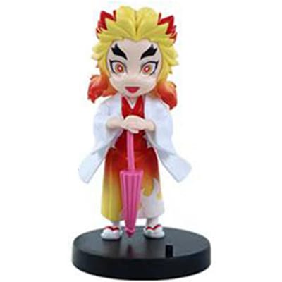 Demon Slayer Pruimenregen Seizoen Blind Box Q Versie Figuren Paraplu Scène PVC Verzamelbaar Model Speelgoed Cadeau voor Anime Fans