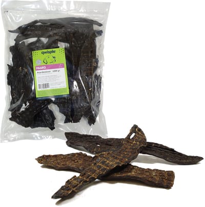 Qwisple Paardenlever - Gedroogde Natuurlijke Hondensnacks - 1000 gr