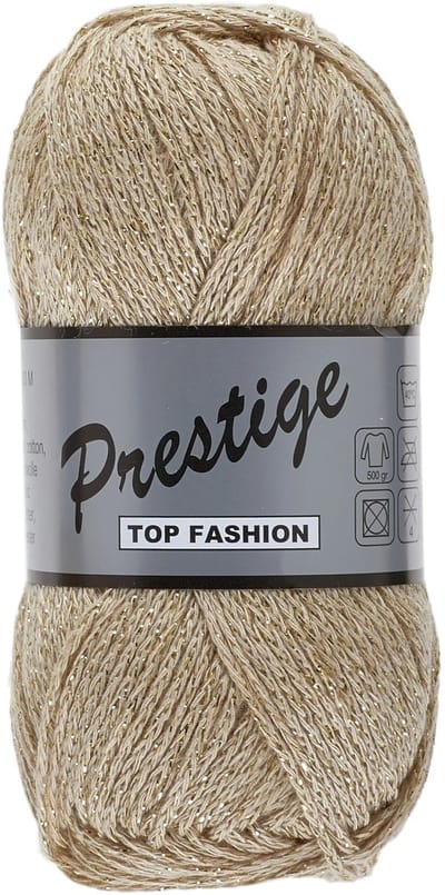 Prestige goud glittergaren katoen metallic 50g 130m