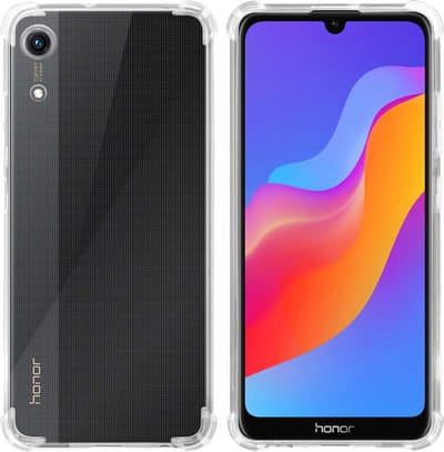 Cadorabo Hoesje geschikt voor Honor 8A in Doorzichtig - Beschermhoes gemaakt van flexibel TPU Silicone Case Cover