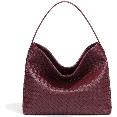 Trendy Grote Tote Dames Tas, Modieuze Handgeweven Tas, Kwaliteit voor Dagelijks Gebruik Enkele Schouder Crossbody Tas black