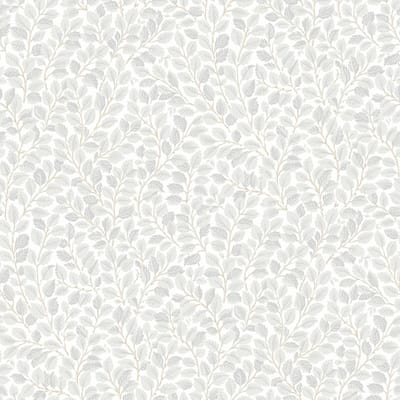 Boråstapeter Vliesbehang 7661 - Falsterbo III - Botanisch Wit - 53cm x 10.05m