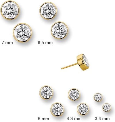 Huiscollectie 4009285 Gouden ronde oorbellen