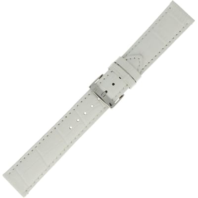 Morellato PMX017BOLLE IG Horlogebandje - Leer - Wit - 16 mm