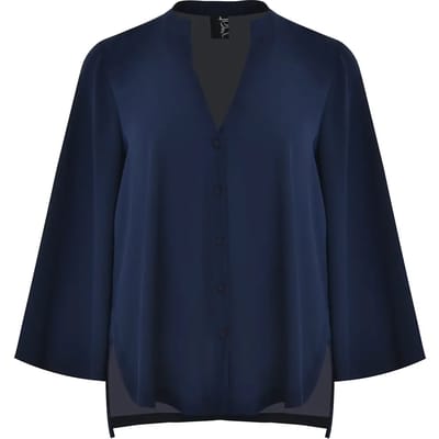 Blouse met sculpturale mouwen voor dames Mat Fashion
