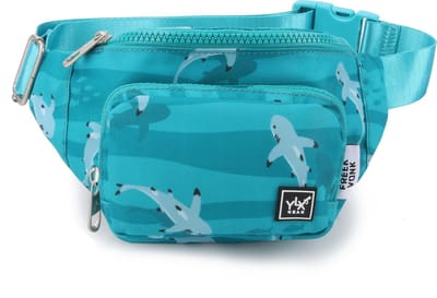 SALE: YLX Gear & Freek Vonk Sprout heuptas voor kinderen | Licht blauw & haaien. jongens - meisjes - unisex - heuptasje - dieren - vissen
