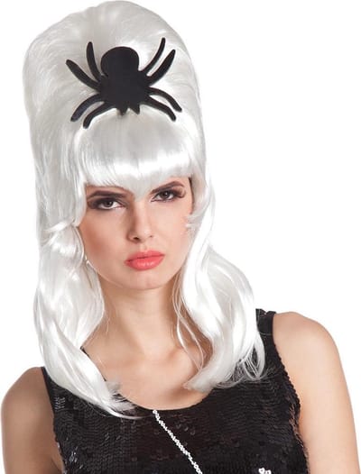 Boland - Pruik Spider's bride - Halloween Pruik - Halloween accessoires - Halloween outfit - Pruiken - enge pruiken