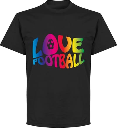 Love Football T-shirt - Zwart - XS