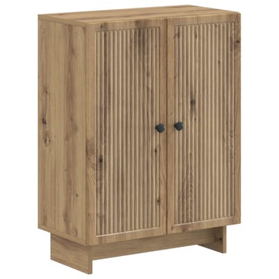 vidaXL - Badkamer - Opbergkast - EDE - Artisanaal - eiken - 59,5 - x - 31 - x - 80 - cm