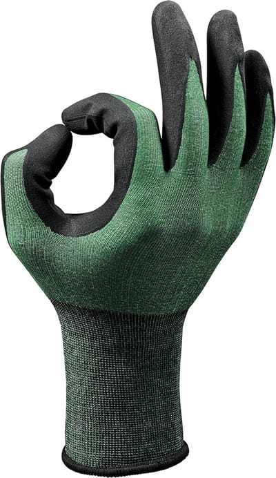 SIR SAFETY SILK PRO CUT Werkhandschoenen Groen Tuinhandschoenen - Nitril - Snijbestendig Ademend Antislip - 12 Stuks