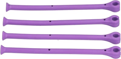 Wijnglashouder - Vaatwasser Accessoire - Veilig Wassen - Flexibele Siliconen - Set van 4 - Grijs