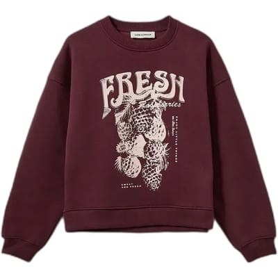 Frambozen bedrukt sweatshirt voor dames Sofie Schnoor Eli