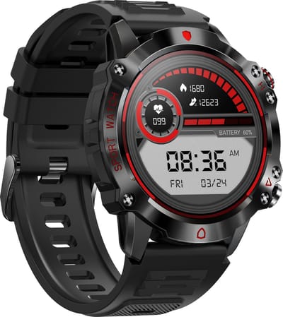 Phreeze Smartwatch - IP67 - Stofdicht + Waterdicht - Stappenteller, Calorie Teller, Slaapmeter, Saturatiemeter - Universeel