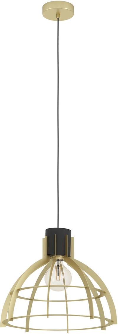 EGLO Stillington Hanglamp - E27 - Ø 41,5 cm - Zwart|Goud - Staal