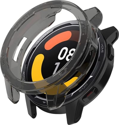 Strap-it TPU case - zwart bescherm hoesje geschikt voor Xiaomi Watch S1 Active - zwarte beschermhoes voor Xiaomi Watch S1 Active