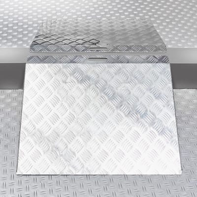 Drempelhulp Lang - Oprijplaat Set - Obstakels Overbruggen - Antislip Profiel - 20-25cm Hoog - Zwart