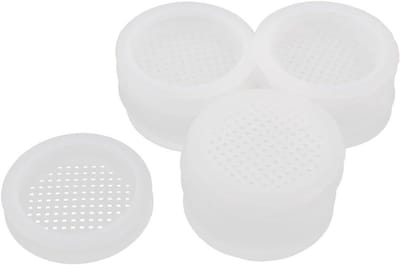 Ventilatierooster - Gaas gat cover - Luchtcirculatie verbeteren - Kunststof materiaal - 66 x 13 mm - Wit