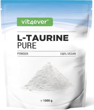 Taurine Poeder - 1000 g (1 kg) - Optimale oplosbaarheid - Vegan - 99% zuiverheid - premium kwaliteit - L-Taurine aminozuur
