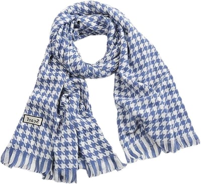 Dames Sjaal - Winter Accessoire - Warm Blijven - Houndstooth Patroon - 70x200cm - Geruit