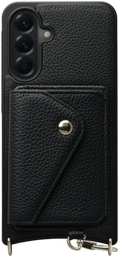 AVY Leren Hoesje Geschikt voor Samsung Galaxy A56 | Met Magnetische Kaarthouder | Compatibel met MagSafe | Leather Case met Wallet | Zwart