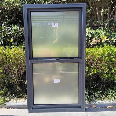 Vervangend Schuifraam - Garage Kelderraam - Licht en Lucht - Matglas en Hor - 40x88 cm - Zwart