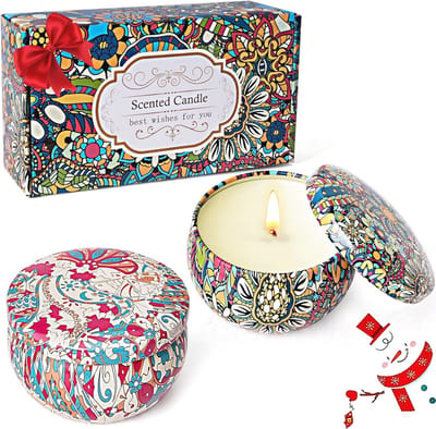 Aromatherapie Geurkaarsen voor Vrouwen – Cadeauset met Citroen Jasmijn – Ideaal voor Verjaardag, Valentijnsdag en Moederdag
