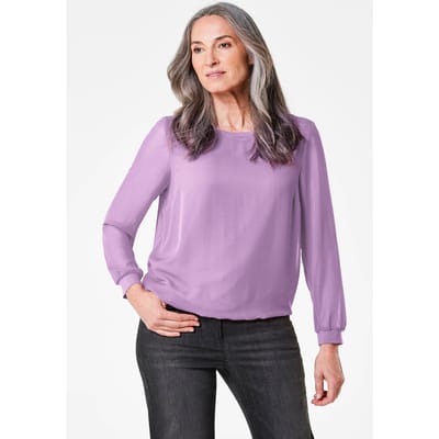 Blouse van luchtig chiffon - sering - Gr. 42 van Goldner Fashion